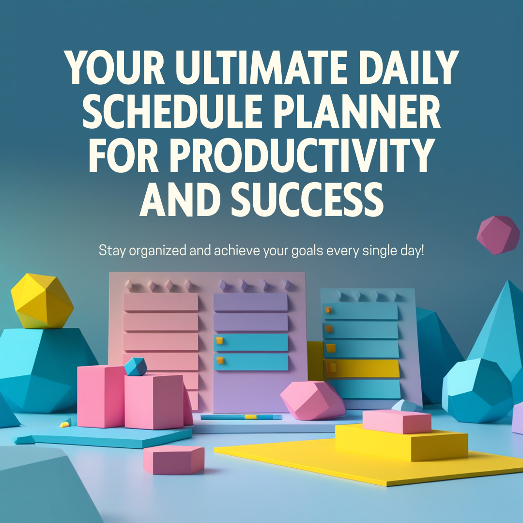 π Daily Schedule Planner (Digital Download)